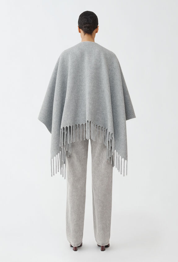 Fabiana Filippi Offenes Cape aus Platinum, steinfarben GRAU SAD224A935L1440000