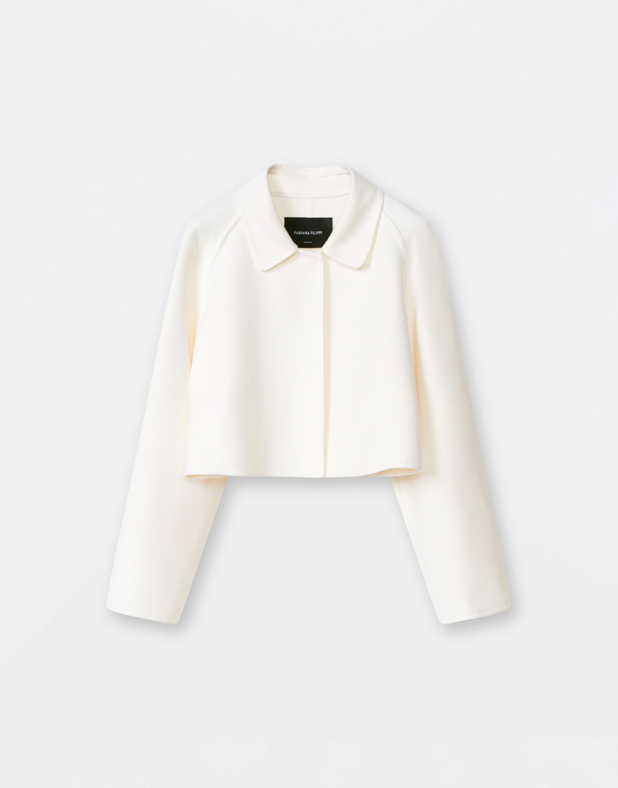 Fabiana Filippi Veste-chemise en laine et cachemire, blanc PLD274F583I9080000