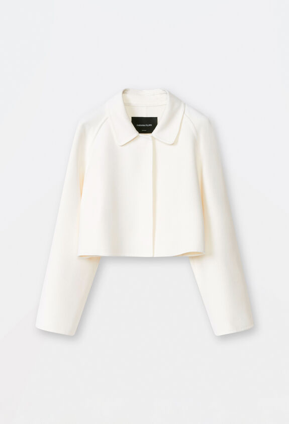 Fabiana Filippi Veste-chemise en laine et cachemire, blanc CTD264F191D6320000
