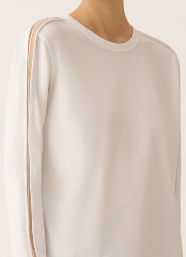 Fabiana Filippi T-Shirt aus Jersey, in optischem Weiß Weiß JED266F142L9020000