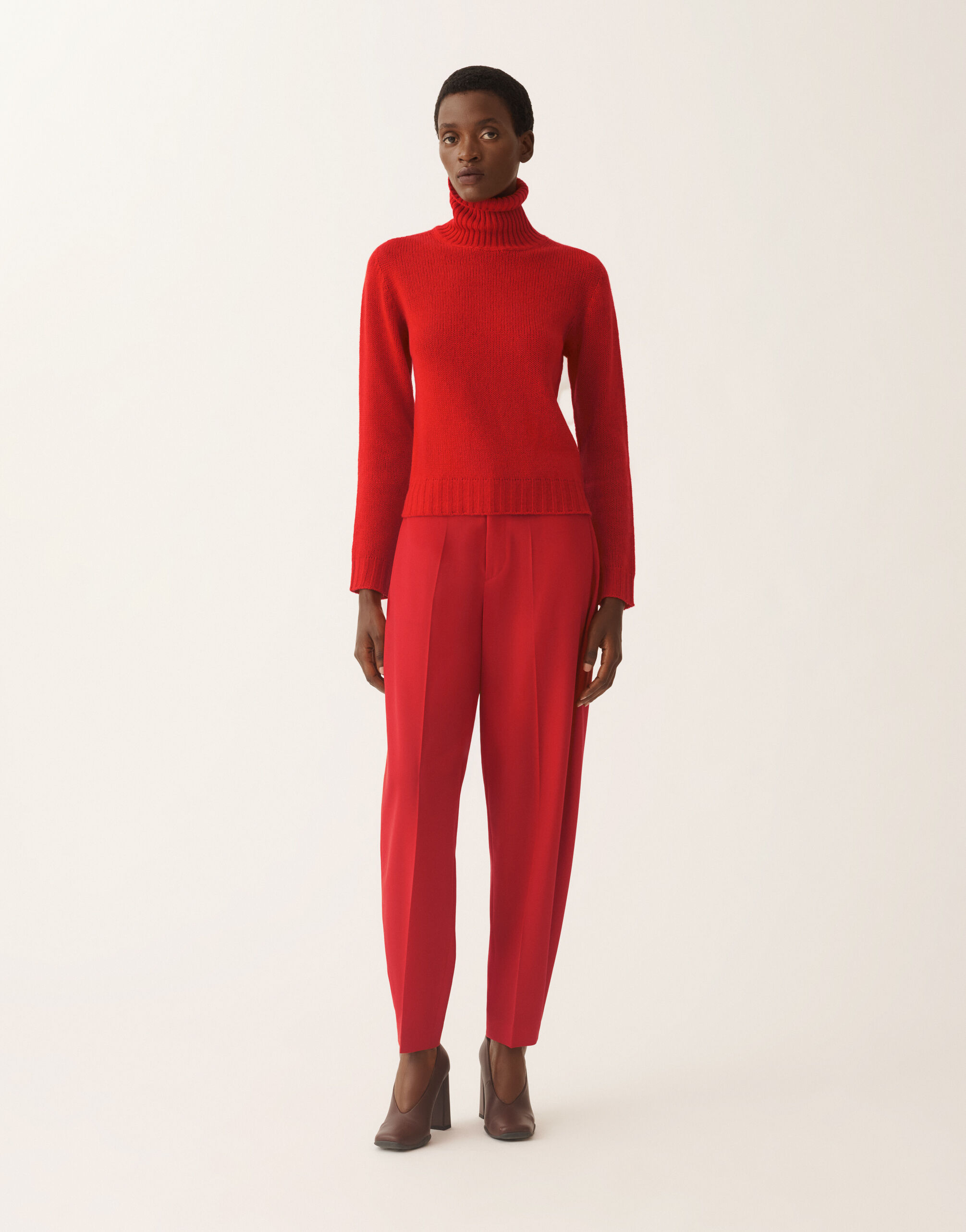 Cashmere turtleneck sweater, lacquer for Women | Fabiana Filippi®