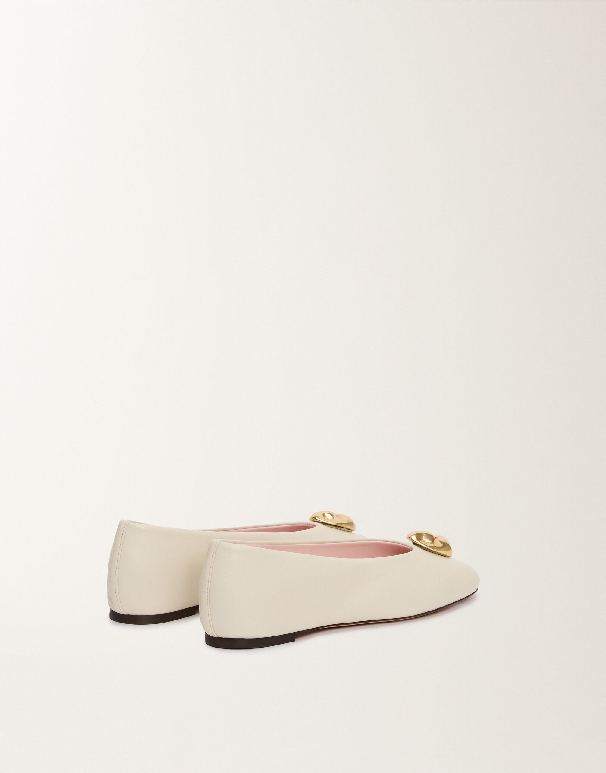 Fabiana Filippi Nappa leather ballet flats, butter WHITE ASD215A807L8200000