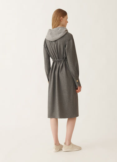 Fabiana Filippi Dress in flannel, rock Grey ABD225F599L6750000