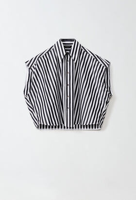 Fabiana Filippi Striped poplin shirt GREY MAD224F015SK160000