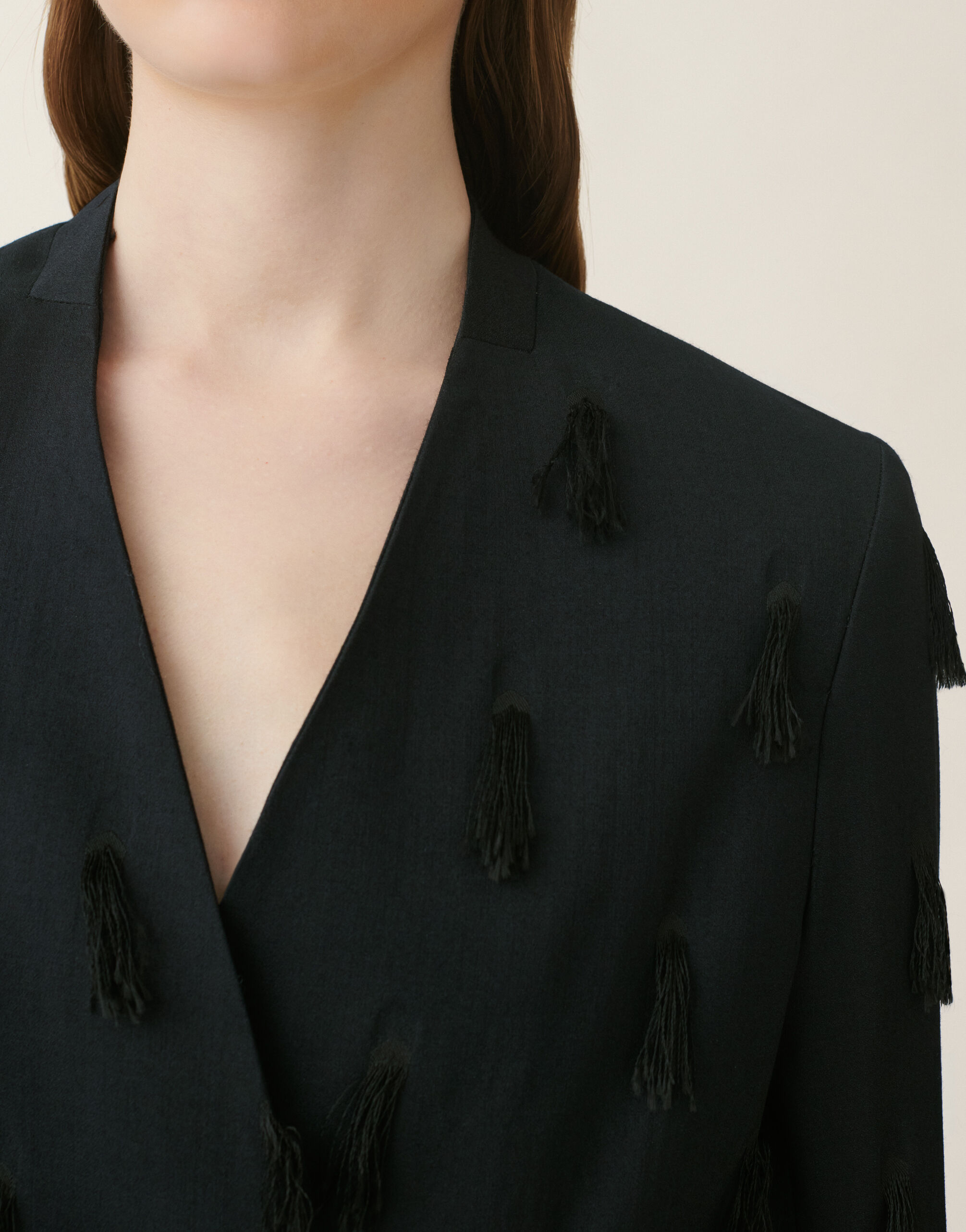 Topcoat en cady, bleu nuit Fabiana Filippi Topcoat en cady, bleu nuit Bleu nuit CTD216F207M3650000