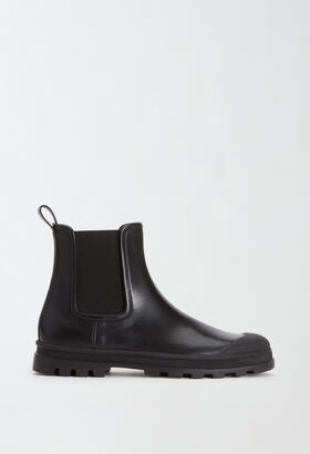 Fabiana Filippi LEATHER BOOTS WITH RUBBER SOLE BUTTER ASD274A926H1400000