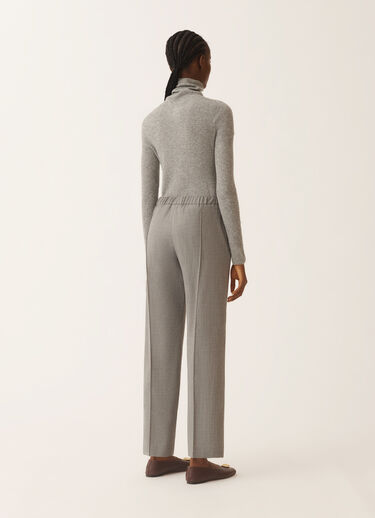 Fabiana Filippi Pantalone Gubbio in fresco lana bistretch, roccia melange Grigio PAD215F322L5230000