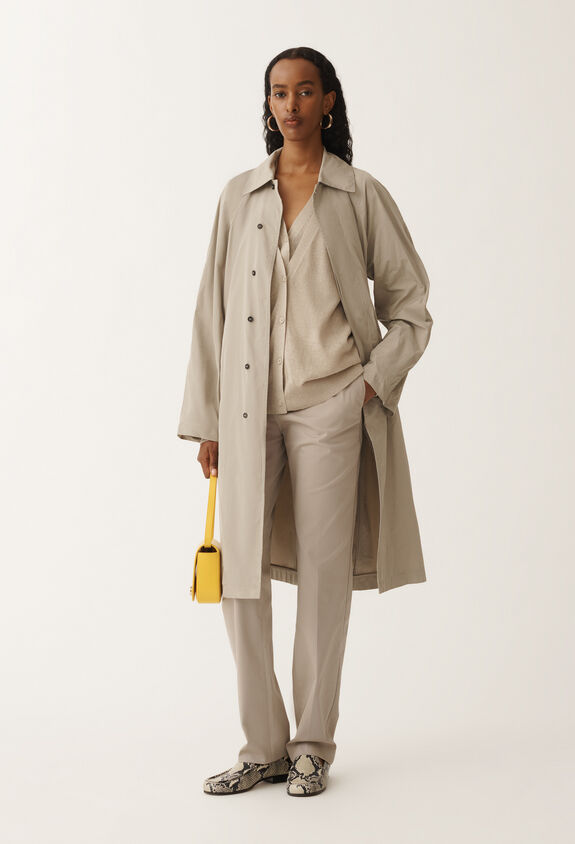 Fabiana Filippi Linen cardigan, greige GREIGE MAD275F339D8560000