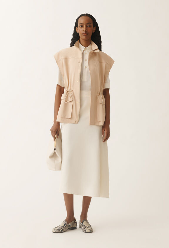 Fabiana Filippi Cotton gabardine safari jacket, sand SAND CTD275F714L1920000