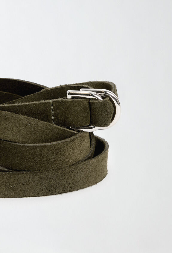 Fabiana Filippi Suede belt, olive GREEN AAD214A750I4090000