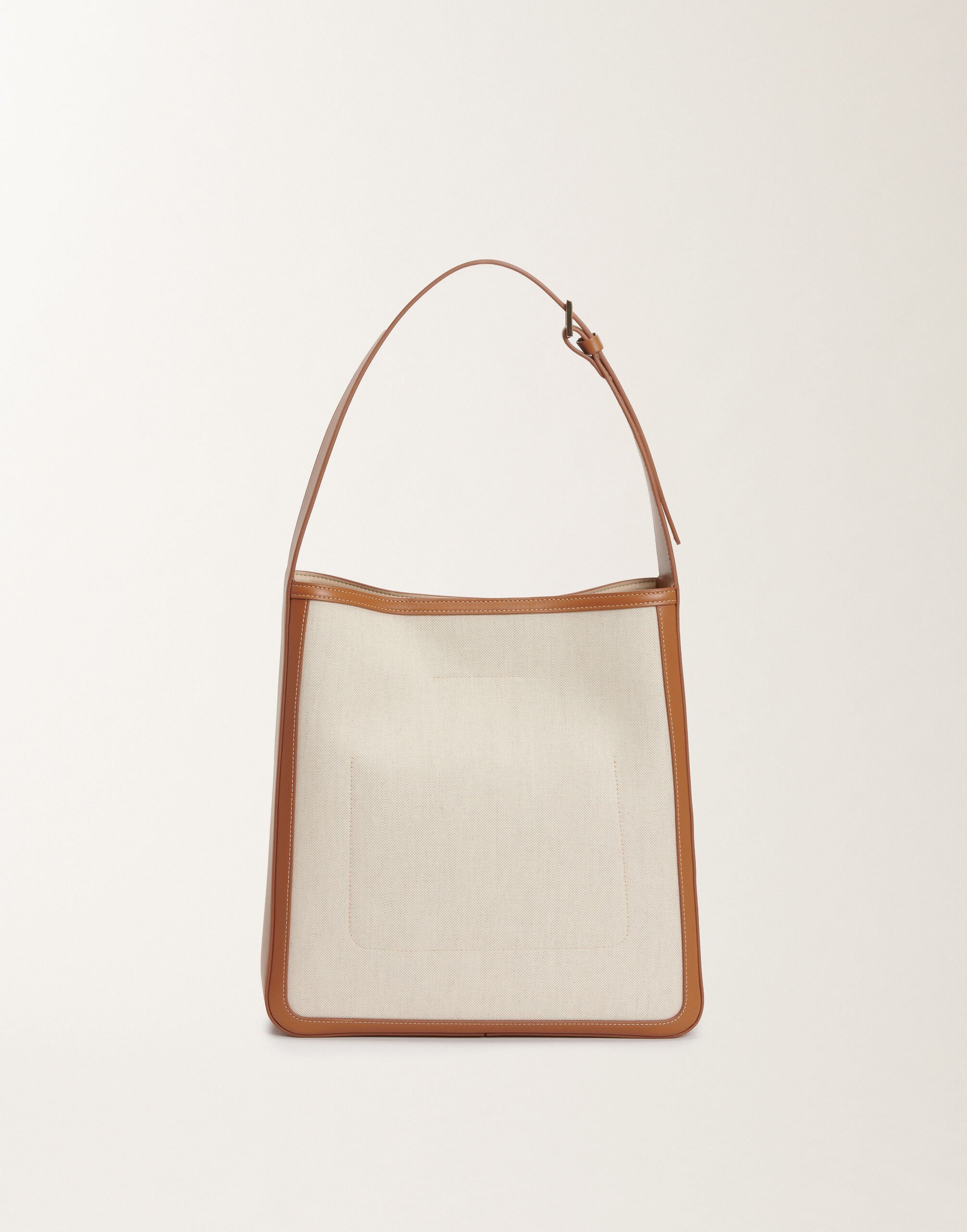 Fabiana Filippi Eclissi canvas and leather bag, tan BROWN BGD265A857L2150000