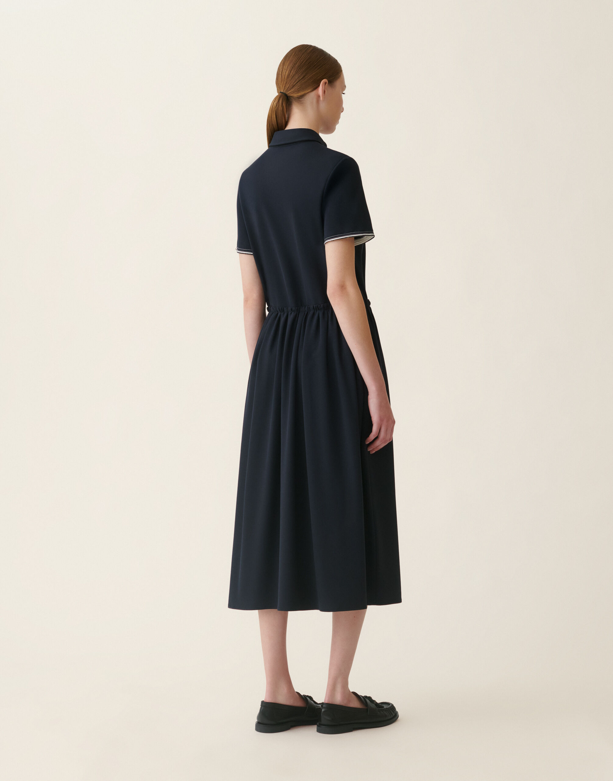 Fabiana Filippi Robe en jersey point Milano, bleu nuit Bleu nuit ABD216F138M3100000