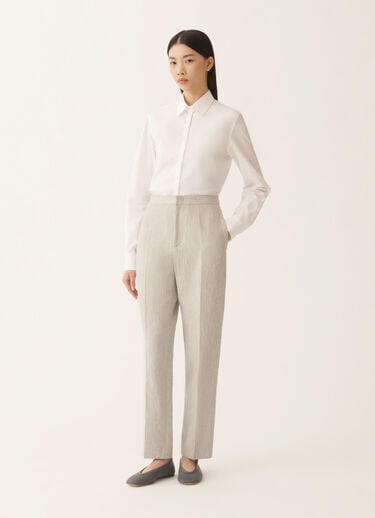 Fabiana Filippi Montefalco Pants in ice fil coupé goccia tailoring Gray PAD266F326D9570000