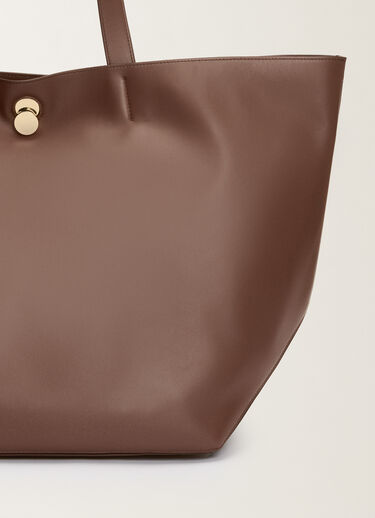 Fabiana Filippi Eclissi smooth nappa leather tote bag, ebony BROWN BGD215A906L8020000