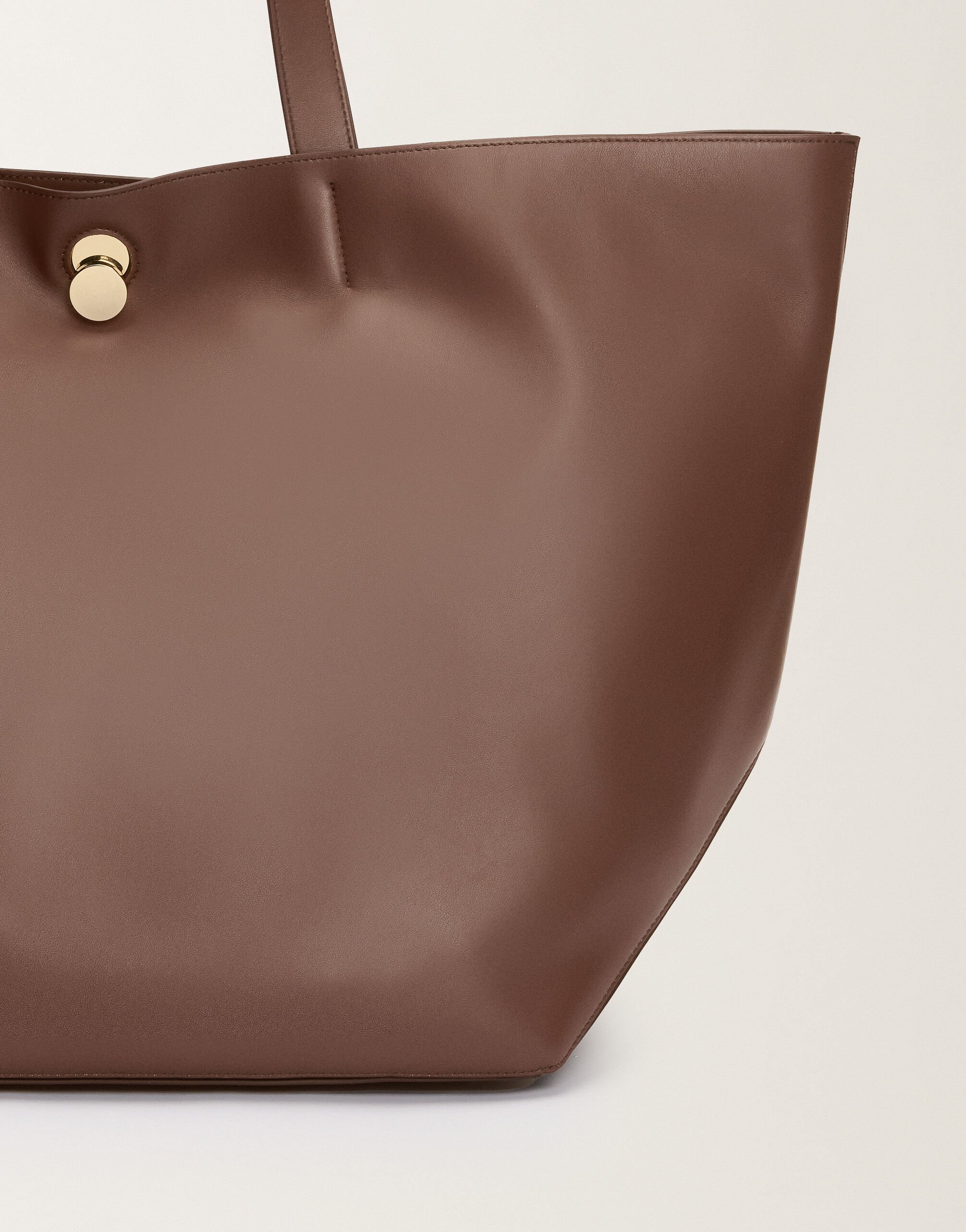 Fabiana Filippi Eclissi smooth nappa leather tote bag, ebony BROWN BGD215A906L8020000