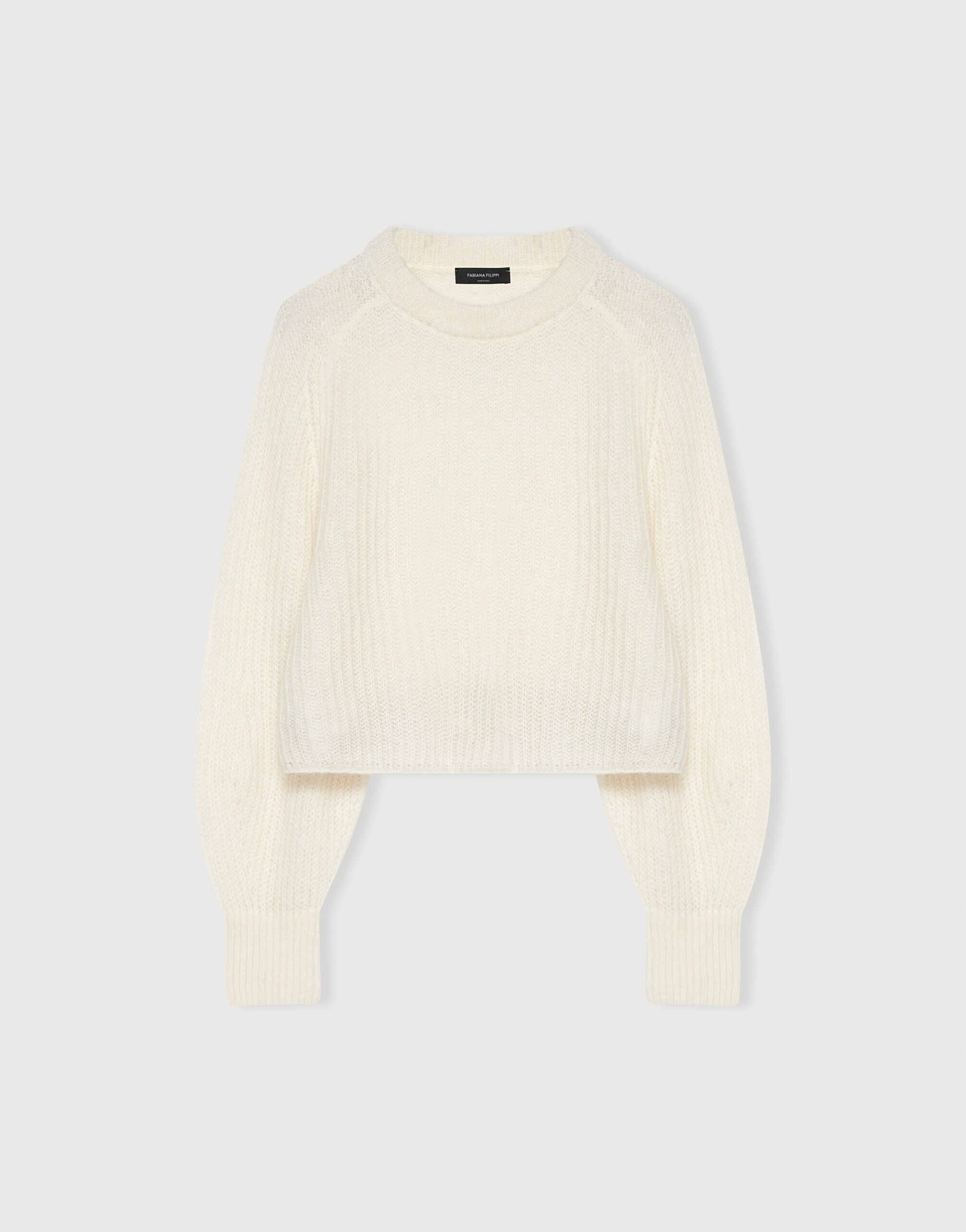 Fabiana Filippi cable-knit cashmere jumper - White