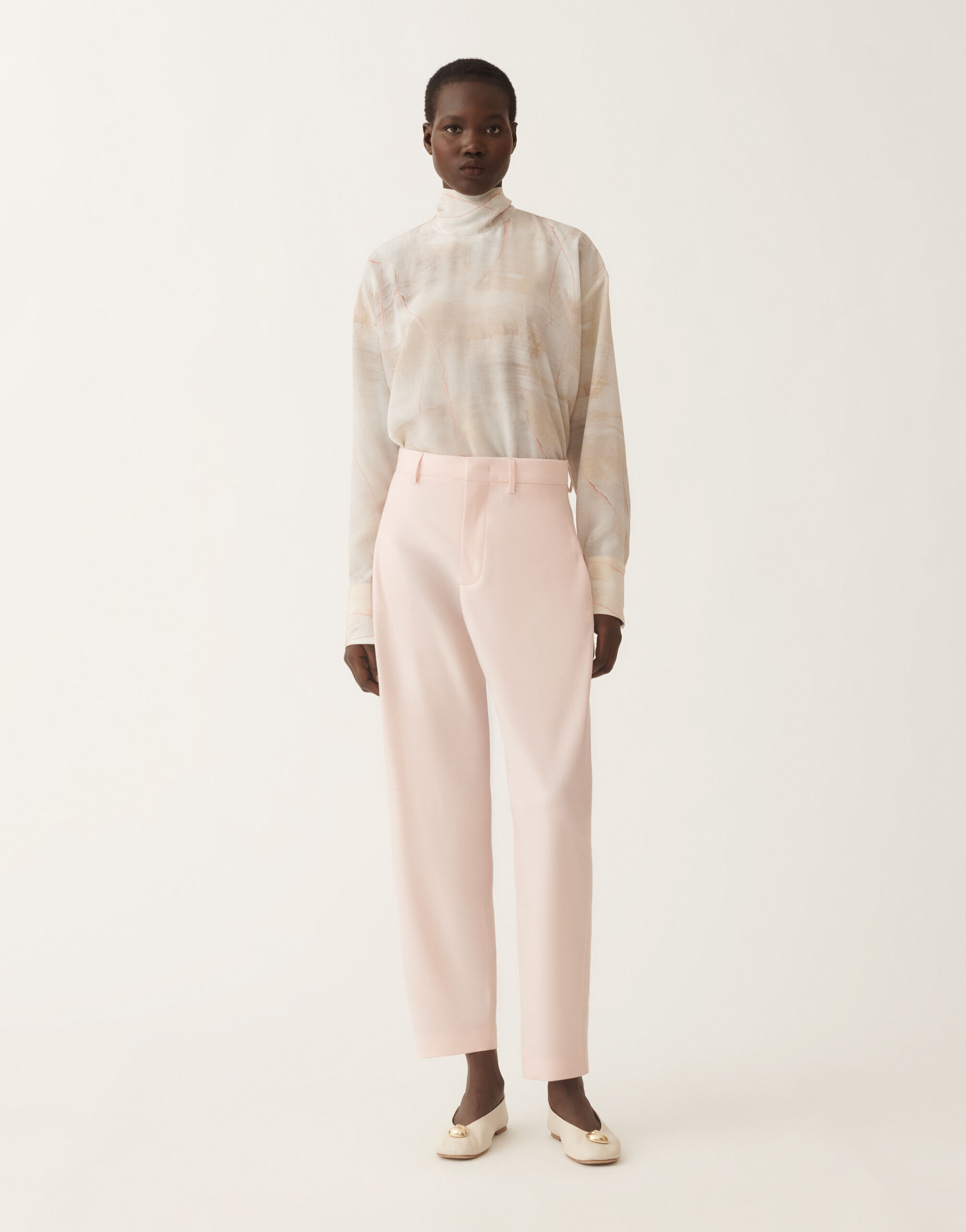 Fabiana Filippi Flannel trousers, quartz pink Pink PAD225F793L6630000