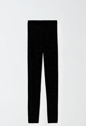 Fabiana Filippi KNIT LEGGINGS GREY PAD214F326D6200000