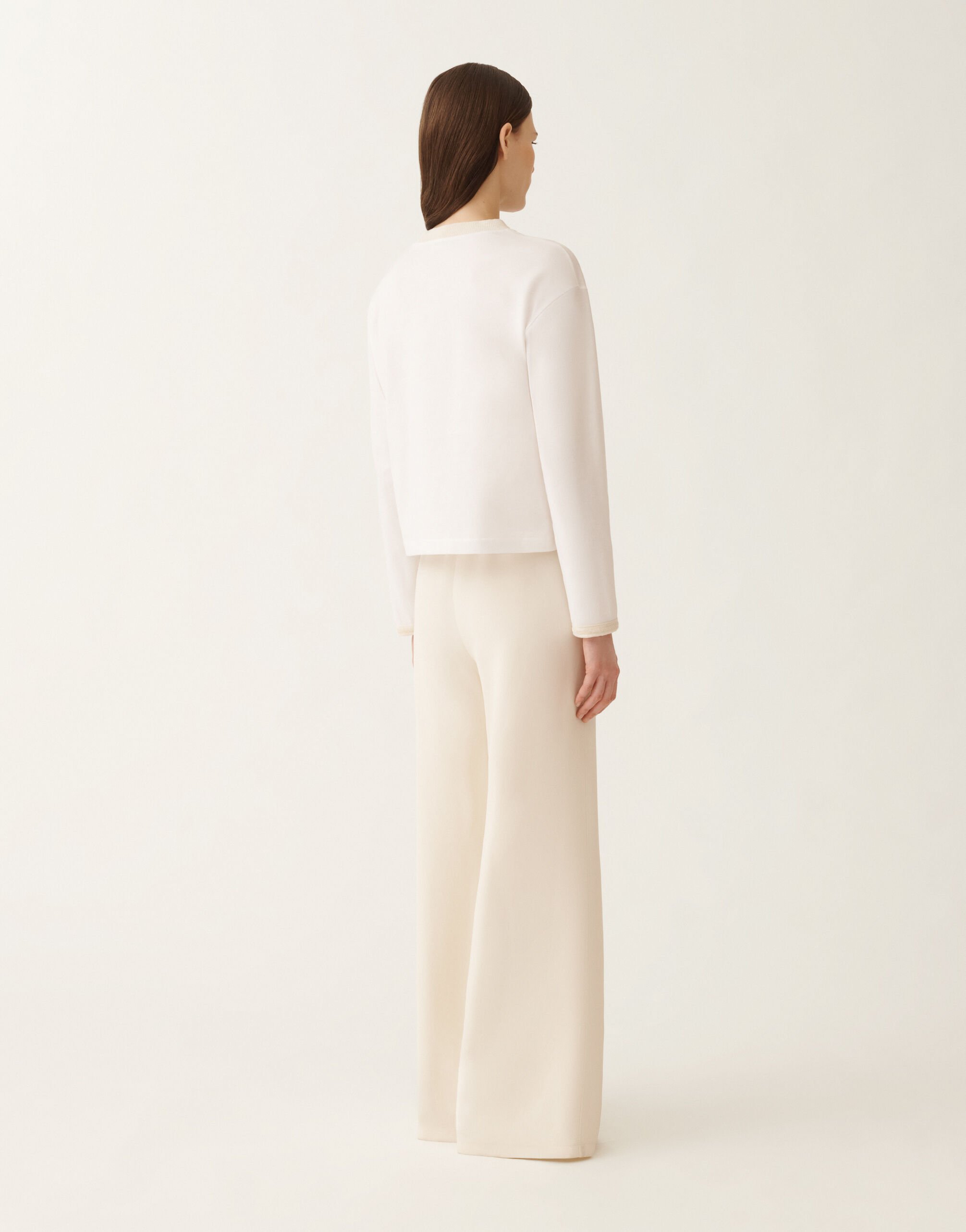 Fabiana Filippi Top de jersey, blanco óptico Blanco JED225F861L6960000