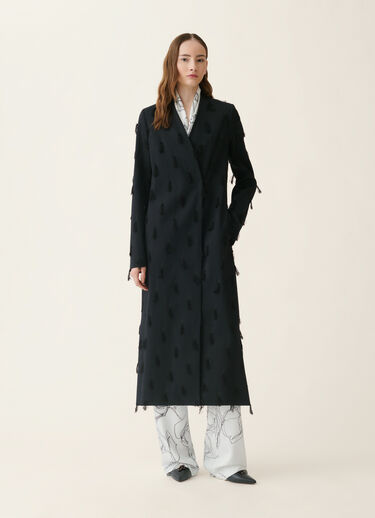 Topcoat en cady, bleu nuit Fabiana Filippi Topcoat en cady, bleu nuit Bleu nuit CTD216F207M3650000