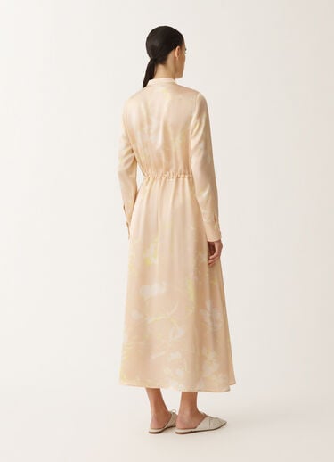 Fabiana Filippi Blusenkleid mit Print Tilia aus Seide, puderrosa ROSA ABD265F206D8270000