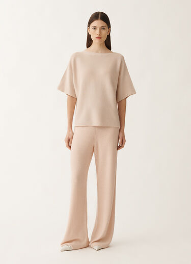 Fabiana Filippi Cotton and lurex sweater, dusty pink PINK MAD265F097L2330000