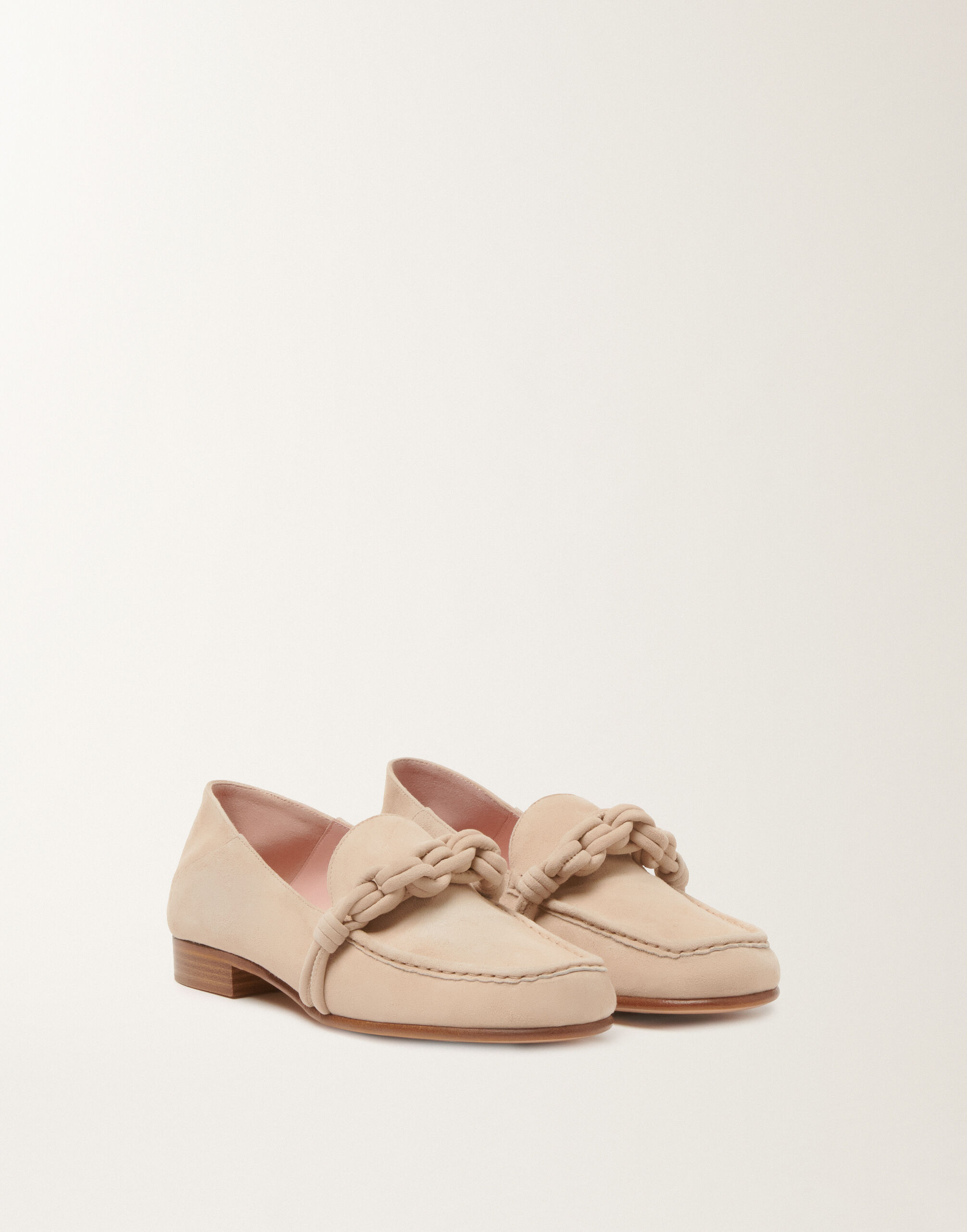 Fabiana Filippi Suede loafer, rope Beige ASD266A818M0150000