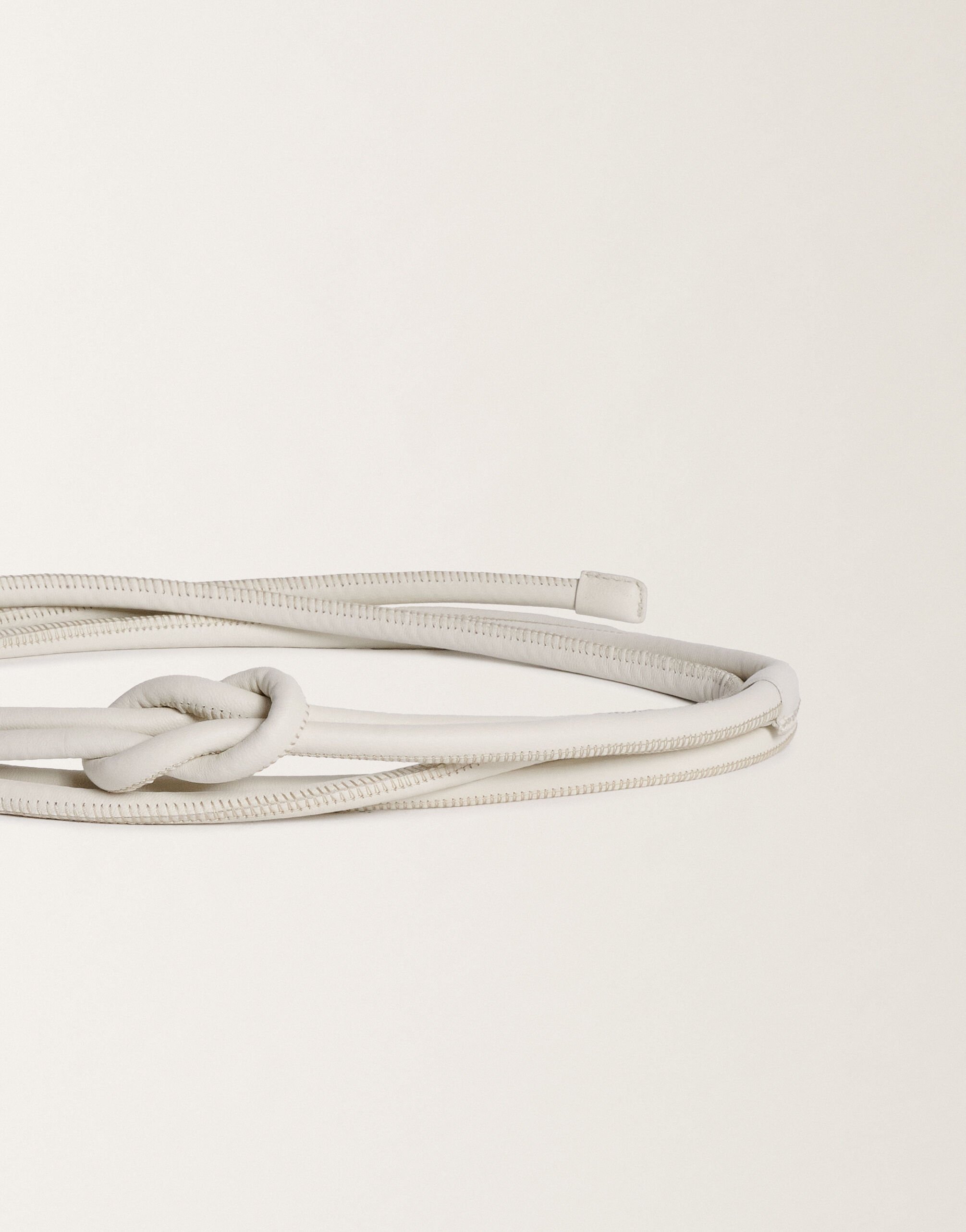 Fabiana Filippi Nappa leather belt, white WHITE AADC02A034L4250000