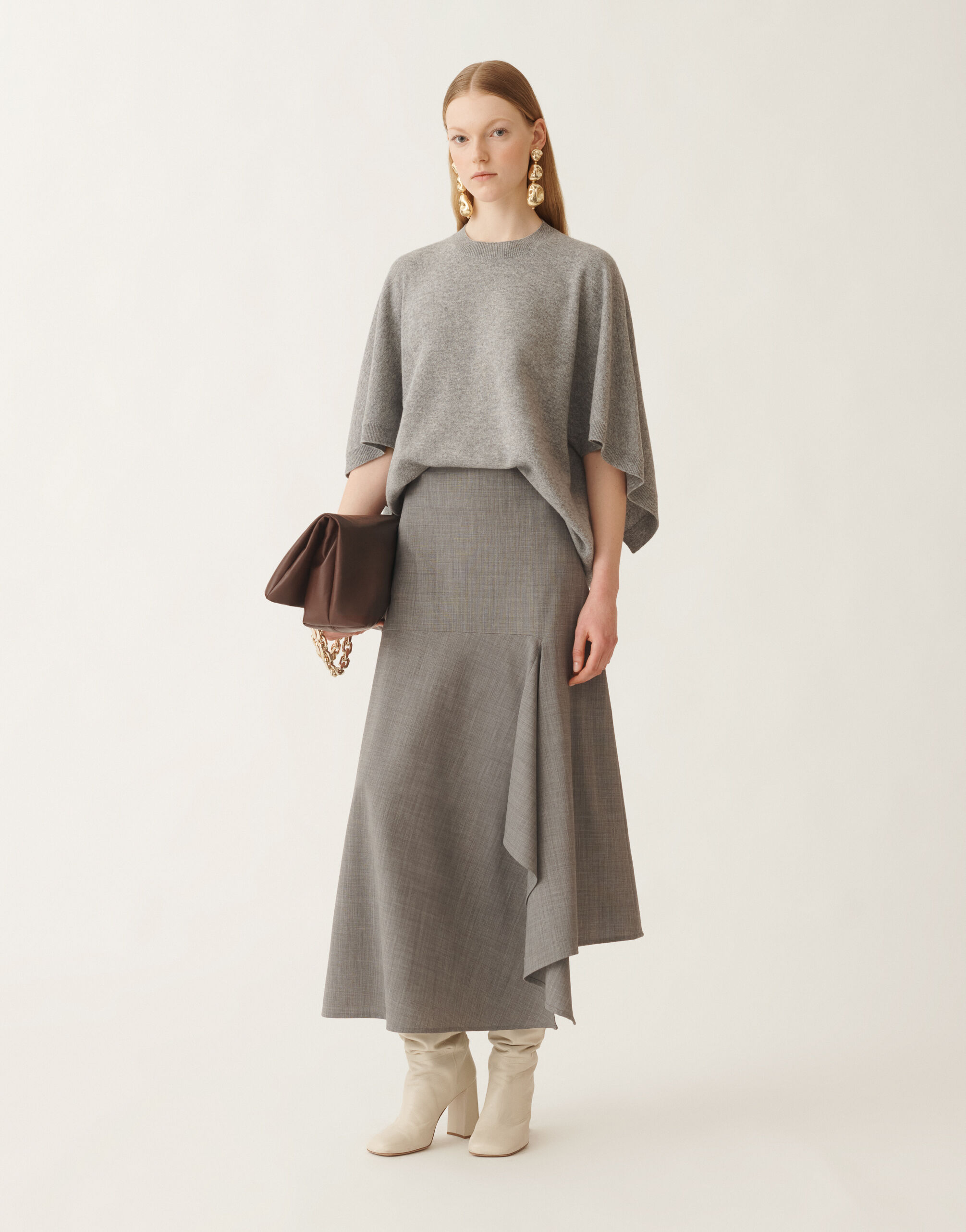 Fabiana Filippi Platinum sweater, rock grey GREY MAD215F047L5170000