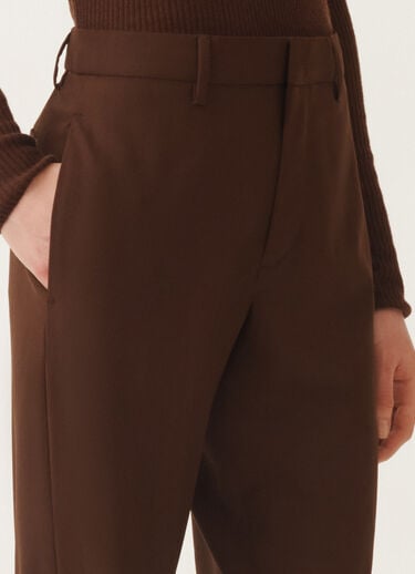 Fabiana Filippi Hose aus Cool Wool, ebenholzbraun Braun PAD215F348D6200000