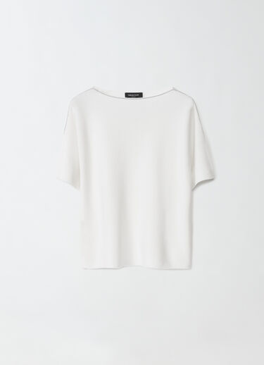 Fabiana Filippi Pullover aus Bio-Baumwolle, Weiß Weiß MAD264F097D2900000
