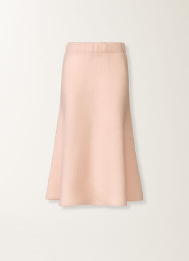 Fabiana Filippi Gonna in merino e mohair garzato, rosa quarzo Rosa GND225F803L6200000
