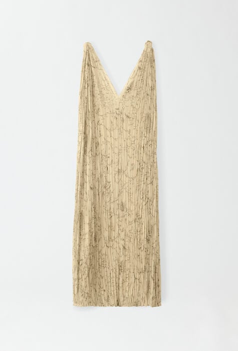Fabiana Filippi Pleated georgette dress, pistachio ABD264F125I9370000