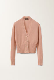 Fabiana Filippi Brushed cashmere cardigan, blush PINK MAD265F038L1610000