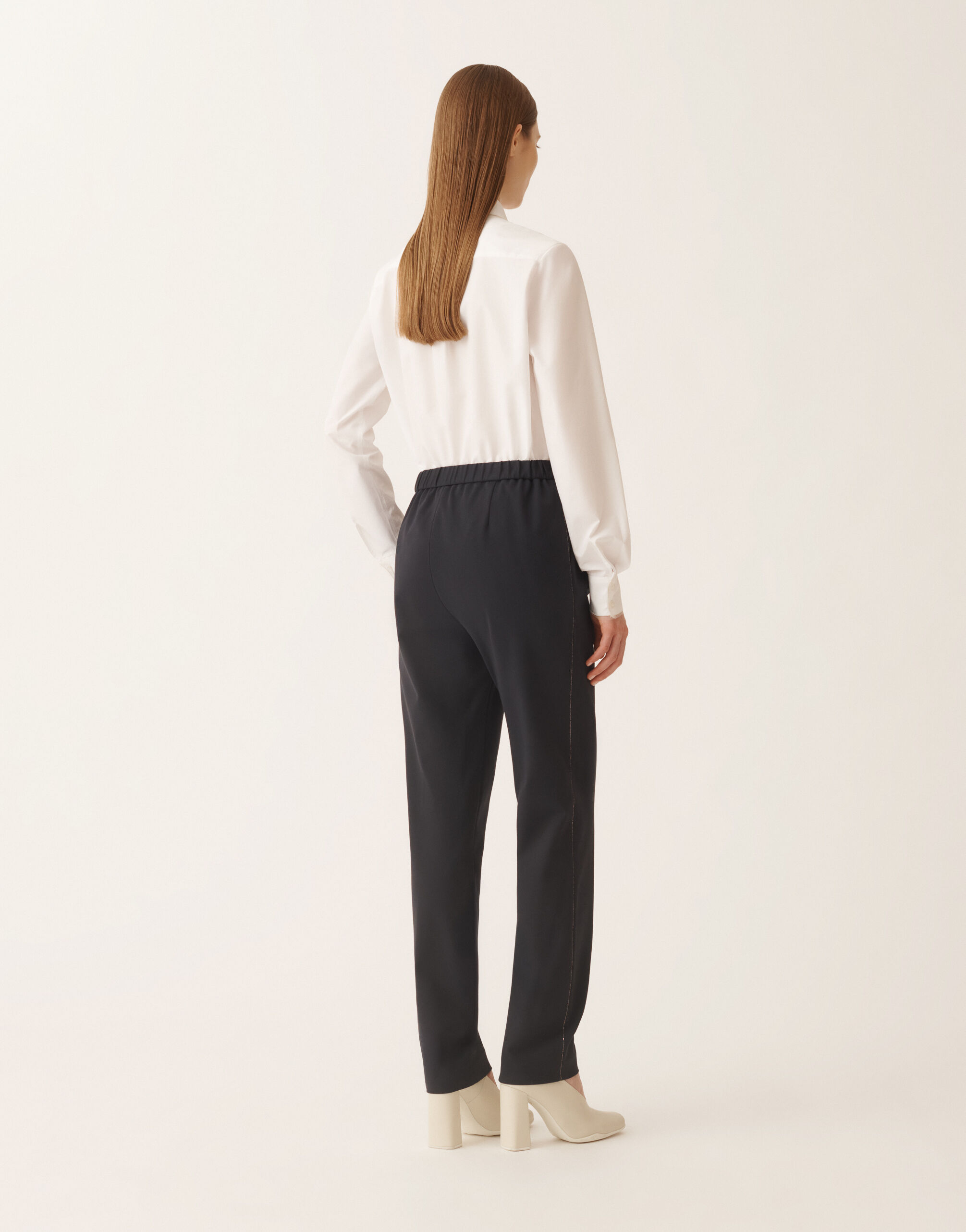 Fabiana Filippi Jersey trousers, midnight blue BLUE PAD215F366L5210000
