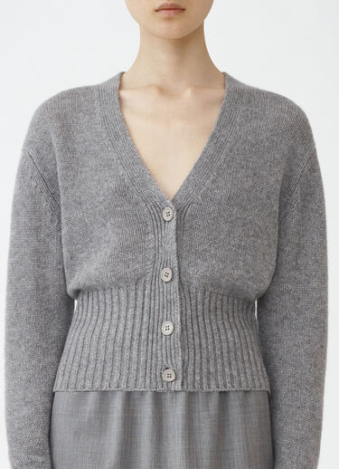 Fabiana Filippi Brushed cashmere cropped cardigan, melange rock MELANGE ROCK MAD264F038N9000000