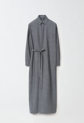 Fabiana Filippi WOOL WRAP SHIRT DRESS GREY GCD214F184D7280000