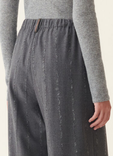 Pinstripe flannel trousers, charcoal Fabiana Filippi Pinstripe flannel trousers, charcoal Charcoal PAD226F456M4130000