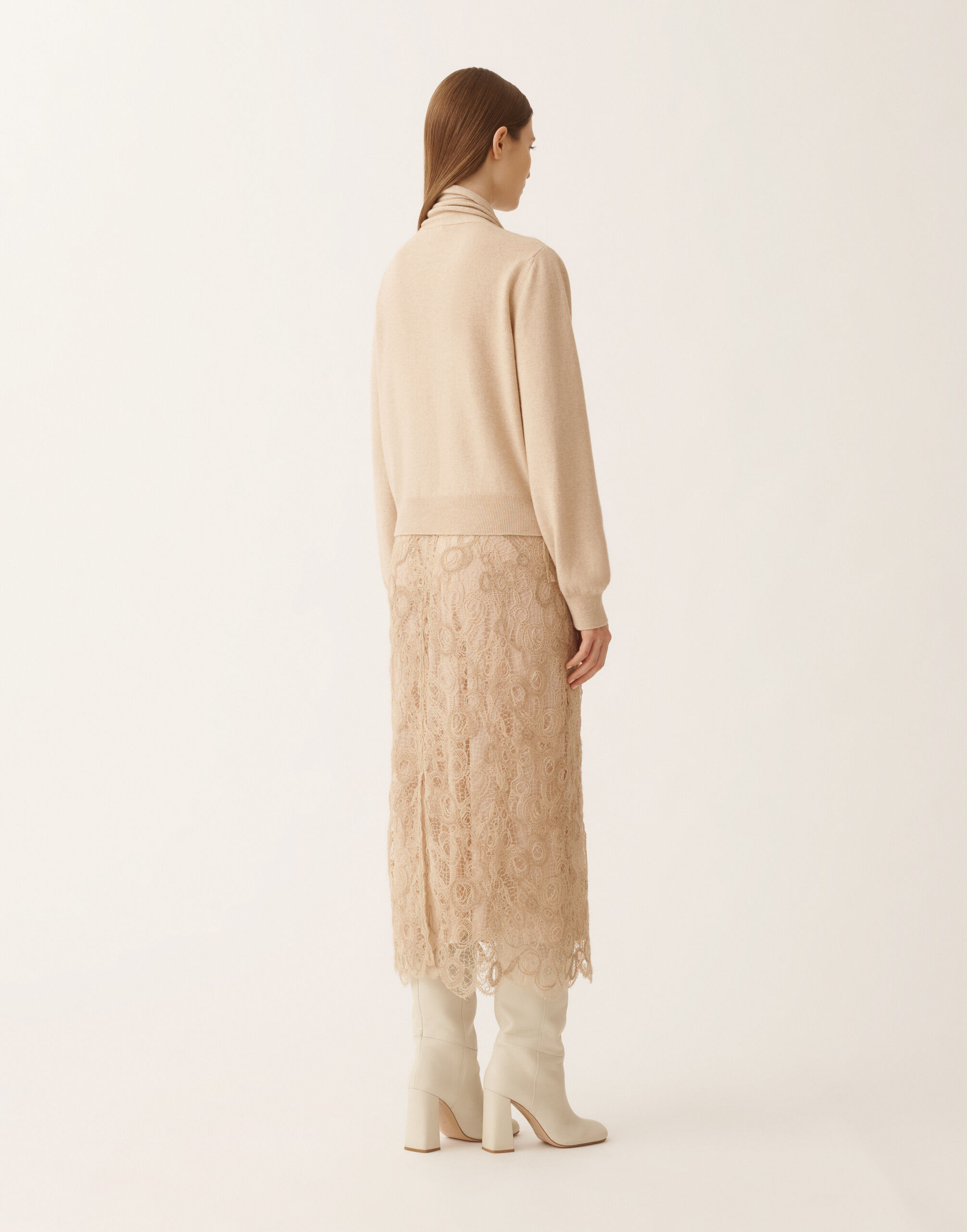 Sweater in Platinum, cord for Women | Fabiana Filippi®