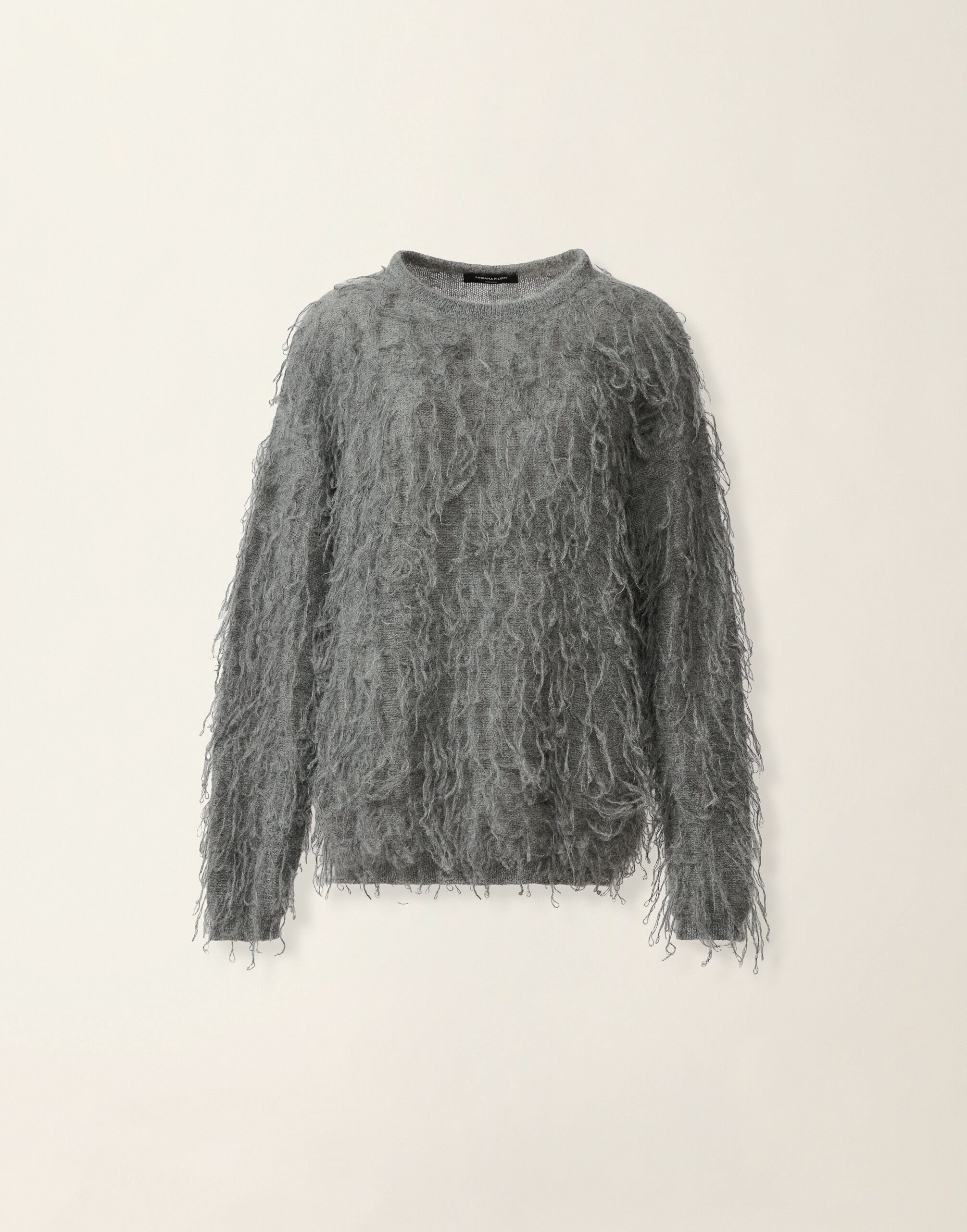 Fabiana Filippi Mohair sweater, charcoal Charcoal MAD226F464M651M439