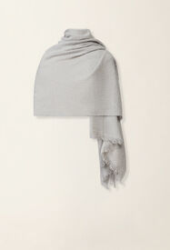 Fabiana Filippi Wool and cashmere scarf with lurex, granite Granite SAD216A874M5260000