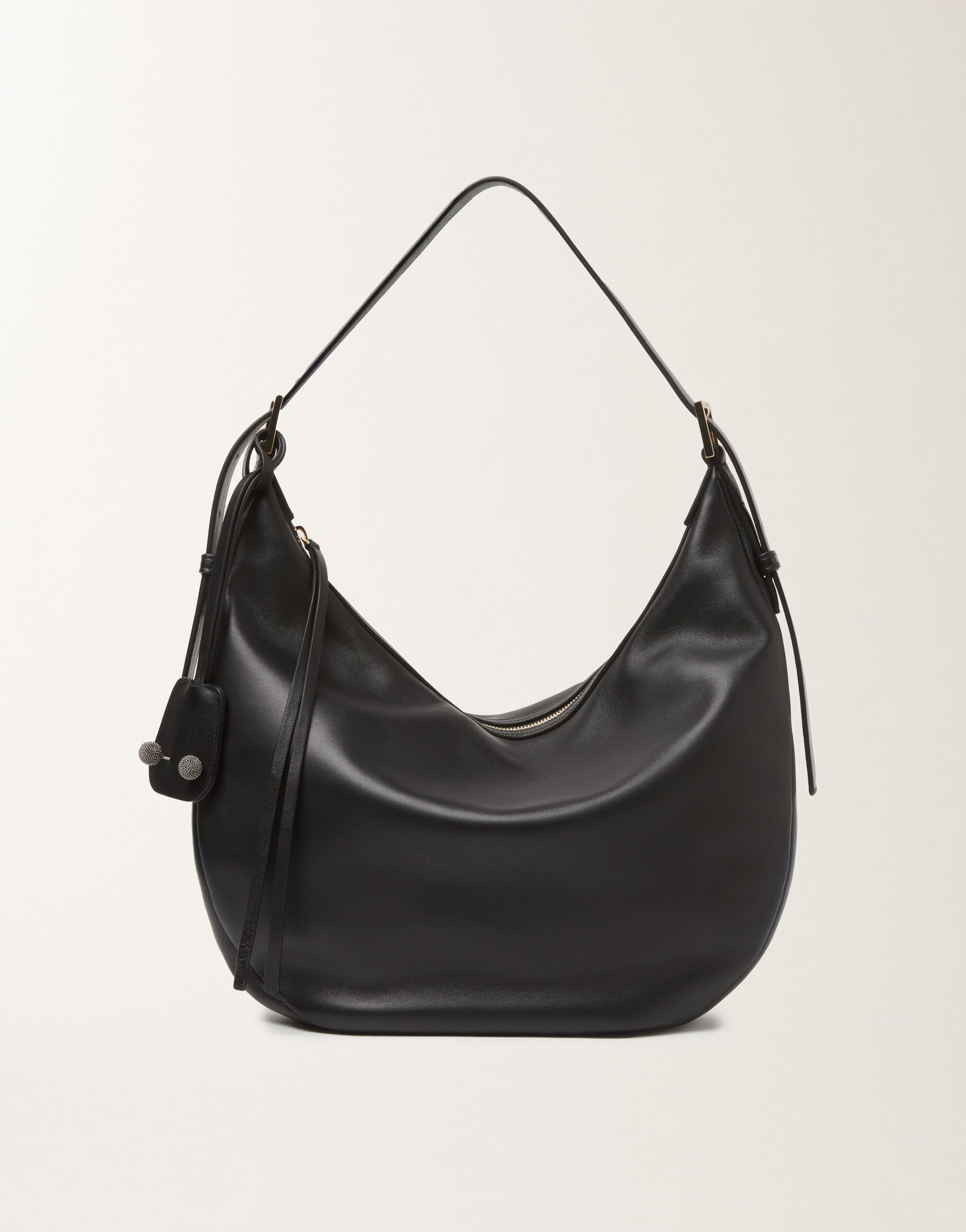 Fabiana Filippi Black nappa hobo bag Black BGD266A803M0040000