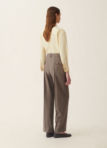 Fabiana Filippi Cool wool trousers, falcon Falcon PAD226F717M3860000