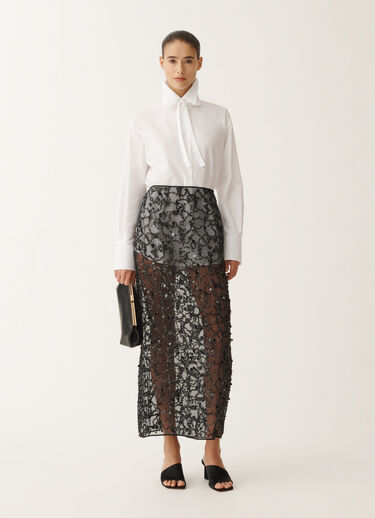 Fabiana Filippi Poplin boyfriend shirt, optical white WHITE CAD265F329D6500000
