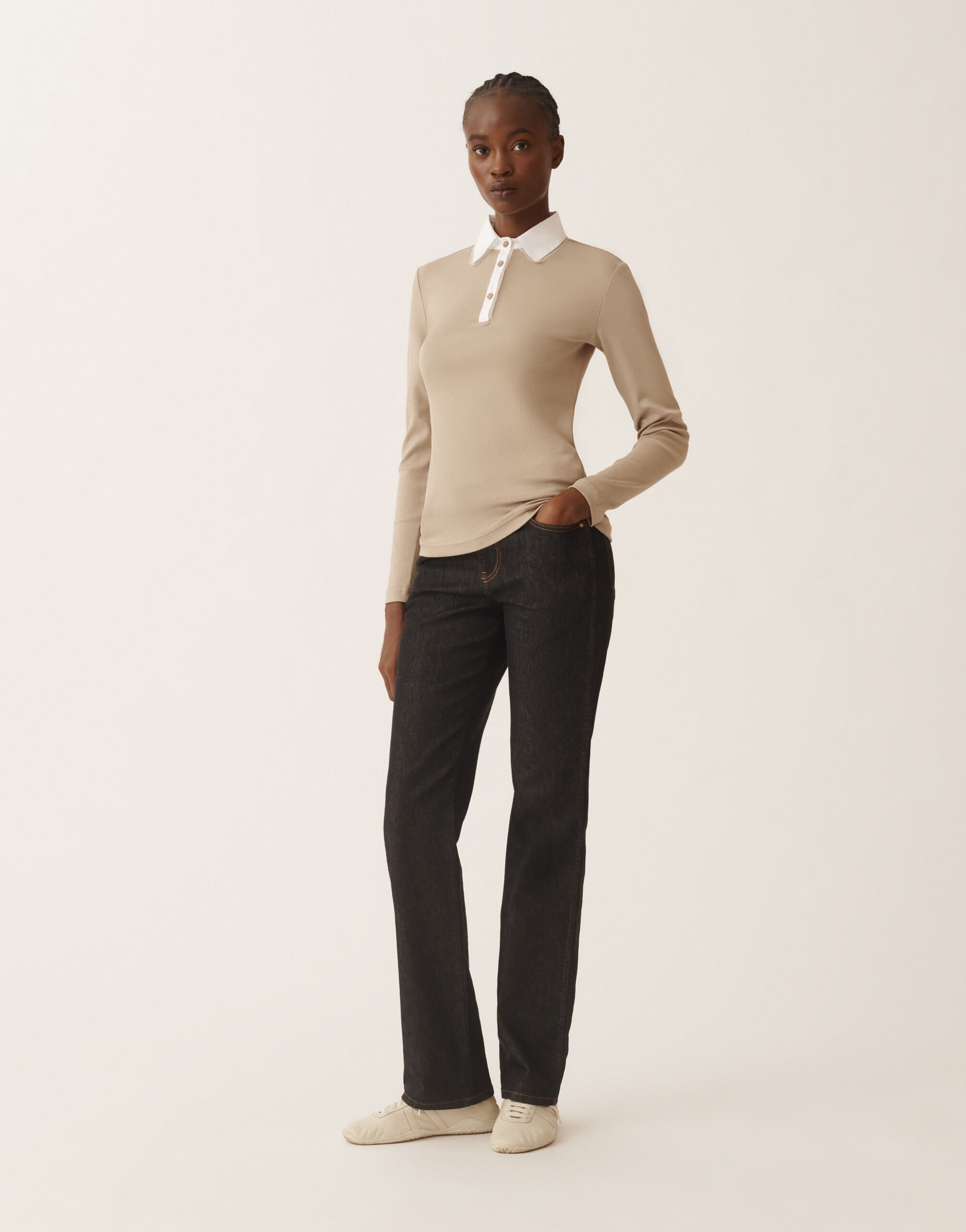 Fabiana Filippi Camiseta de jersey, abedul Beige JED225F596L6860000