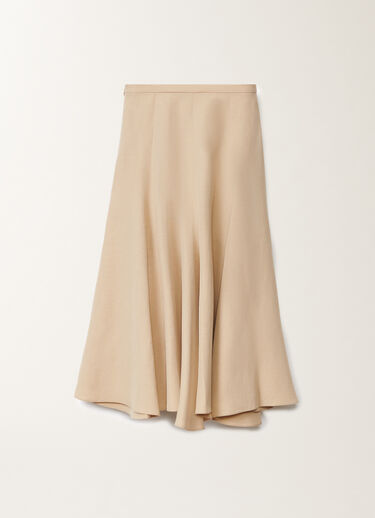 Fabiana Filippi Linen and viscose skirt, sand SAND GND275F840D5440000