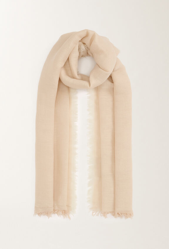 Fabiana Filippi Linen and cotton scarf, sand SAND SAD265A803L2740000
