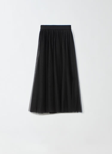 Fabiana Filippi Jupe midi en tulle, noir noir GND264F278I9320000