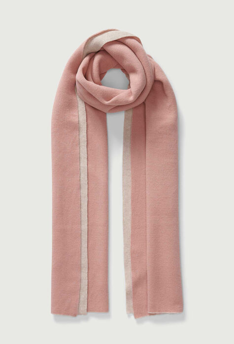 Fabiana Filippi Two-tone Platinum scarf, soya and medium pink SAD274A829H1570000