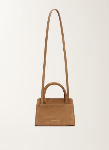 Fabiana Filippi Small suede handbag, wicker BROWN BGD215A853L8070000